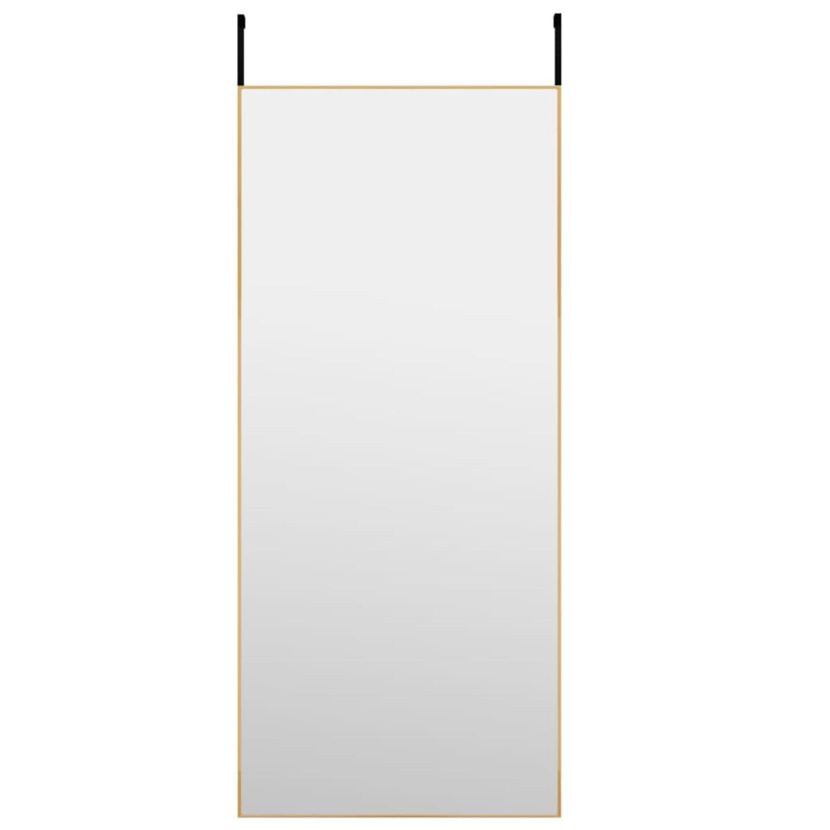 Espejo de puerta cristal y aluminio dorado 40x100 cm