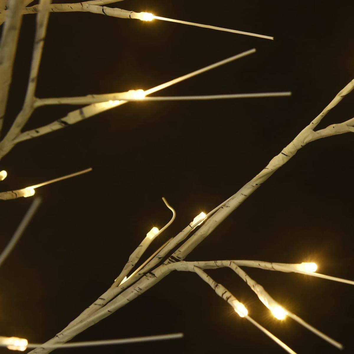 Árbol de Navidad 180 LEDs sauce blanco cálido 1,8 m