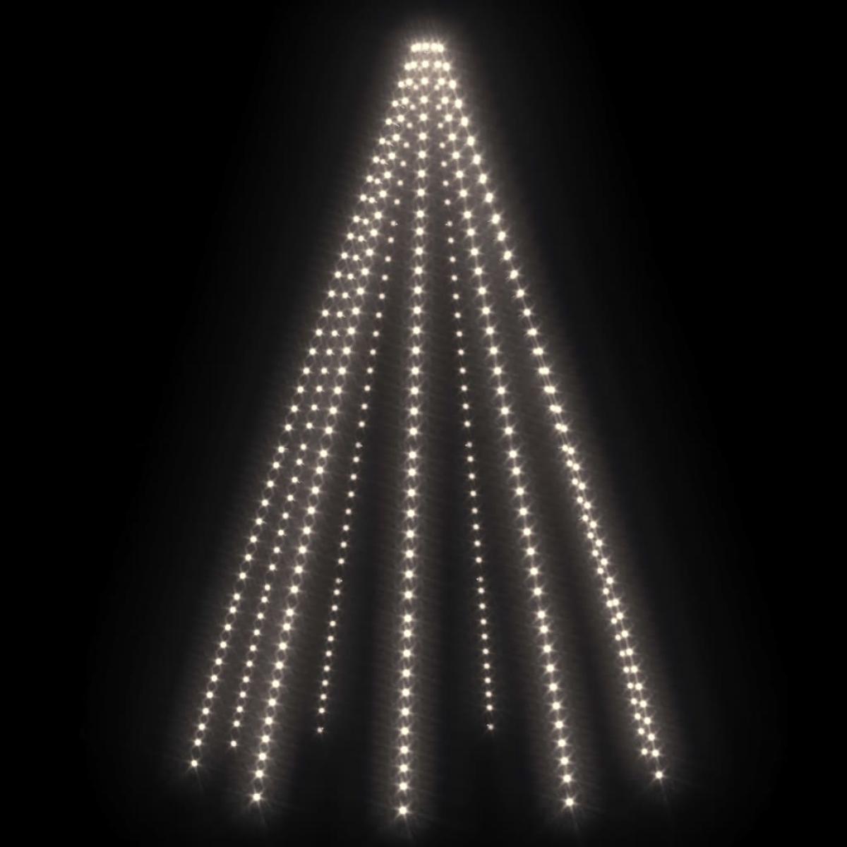 Red de luces de árbol de Navidad 400 LEDs blanco frío 400 cm