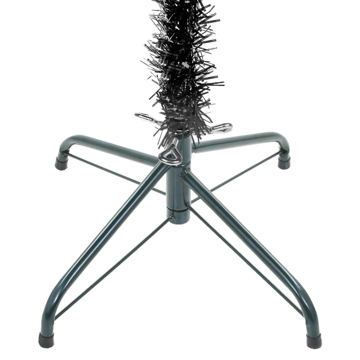 Árbol de Navidad delgado negro 120 cm