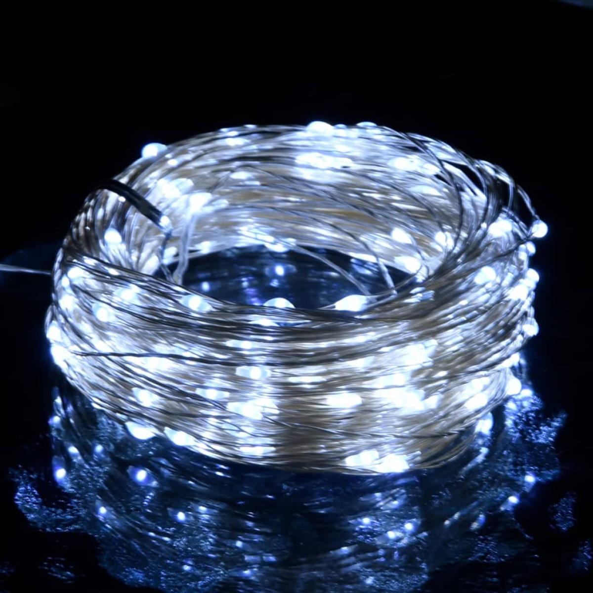 Tira de luces con 150 LEDs blanco frío 15 m