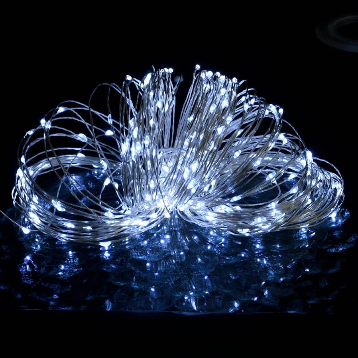 Tira de luces con 150 LEDs blanco frío 15 m