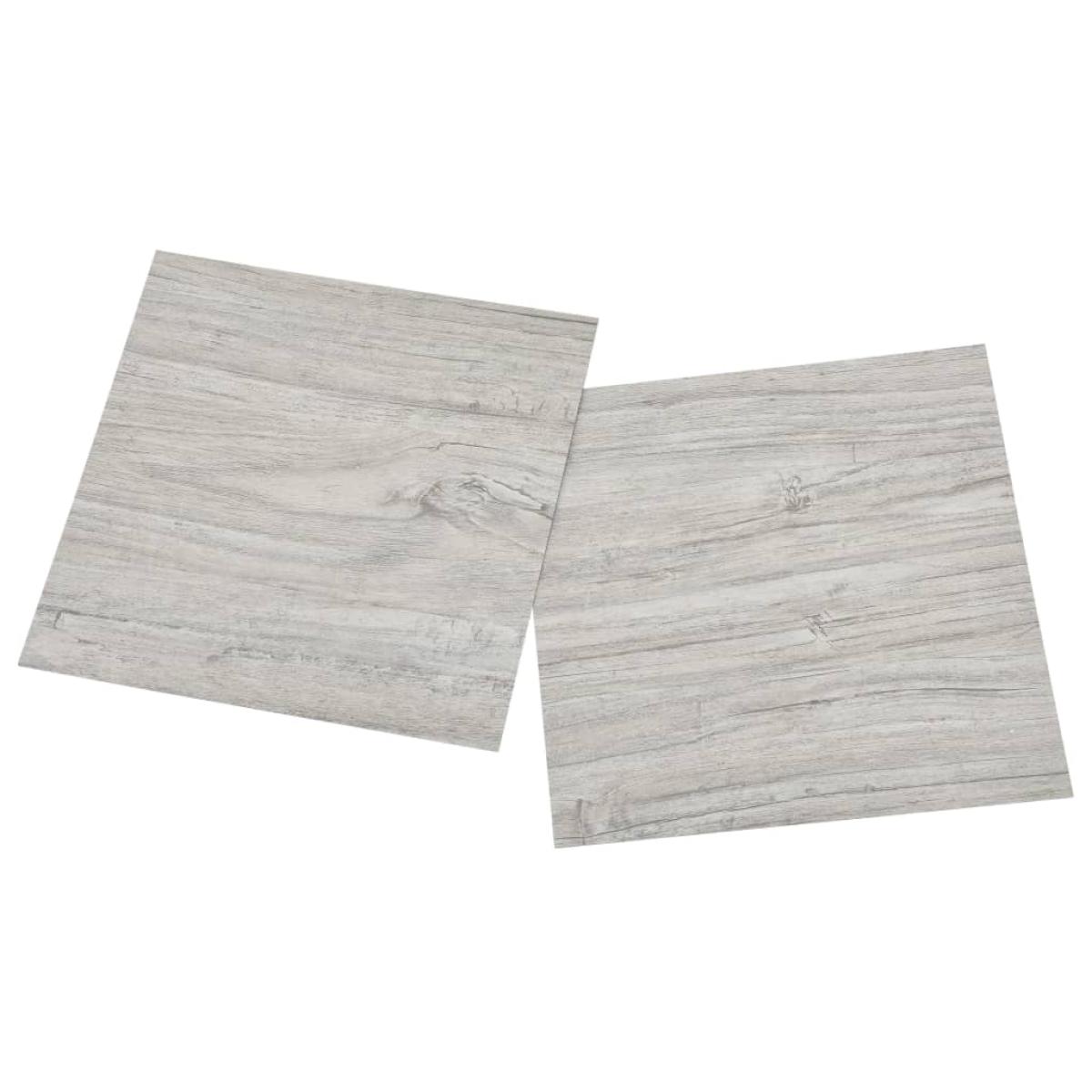 Tarimas autoadhesivas 20 uds PVC 1,86 m² gris claro