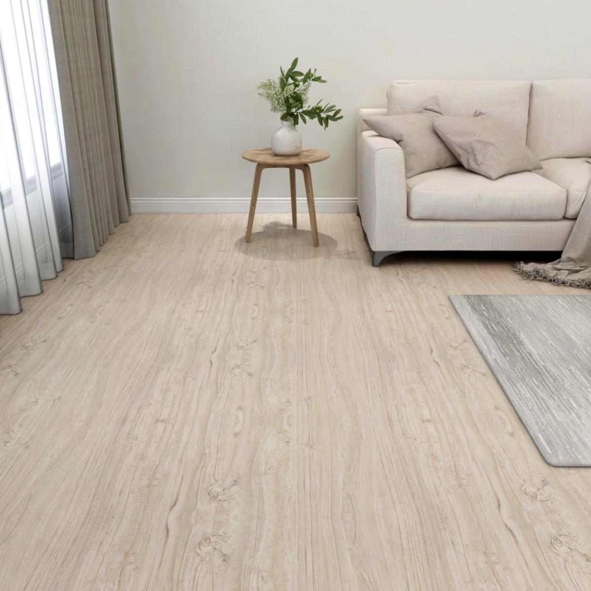 Tarimas autoadhesivas 20 unidades PVC 1,86 m² marrón claro