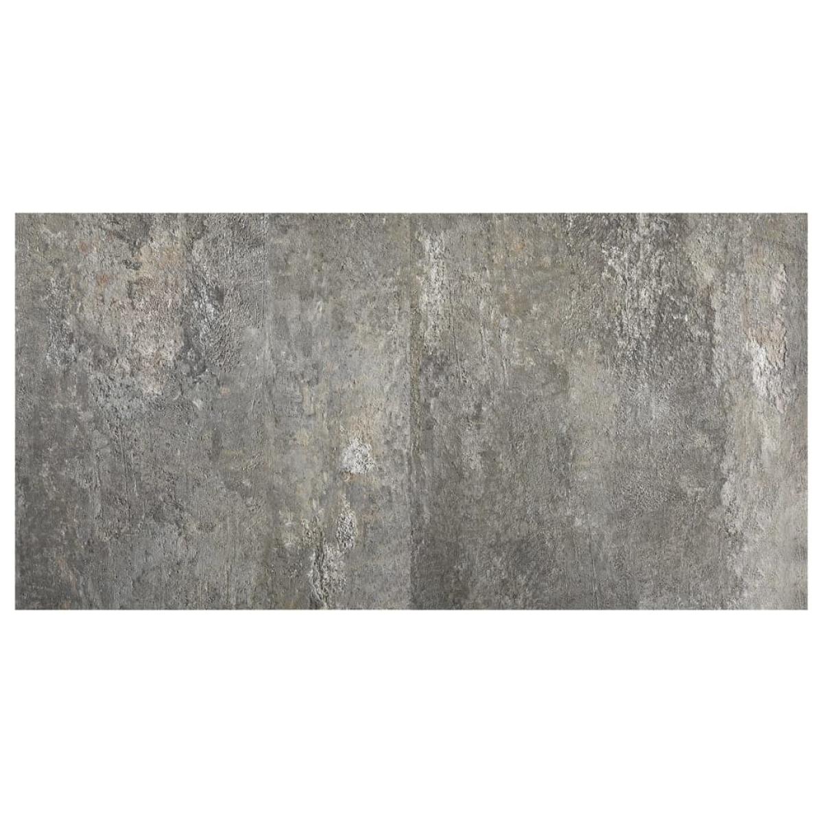 Tarimas autoadhesivas 20 piezas PVC 1,86 m² gris