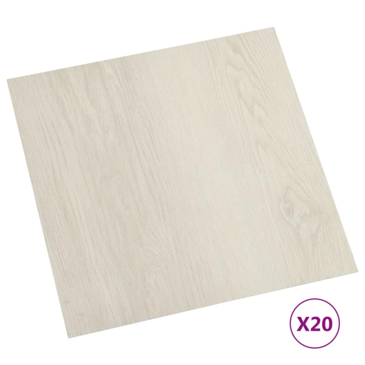 Tarimas autoadhesivas 20 unidades PVC 1,86 m² beige