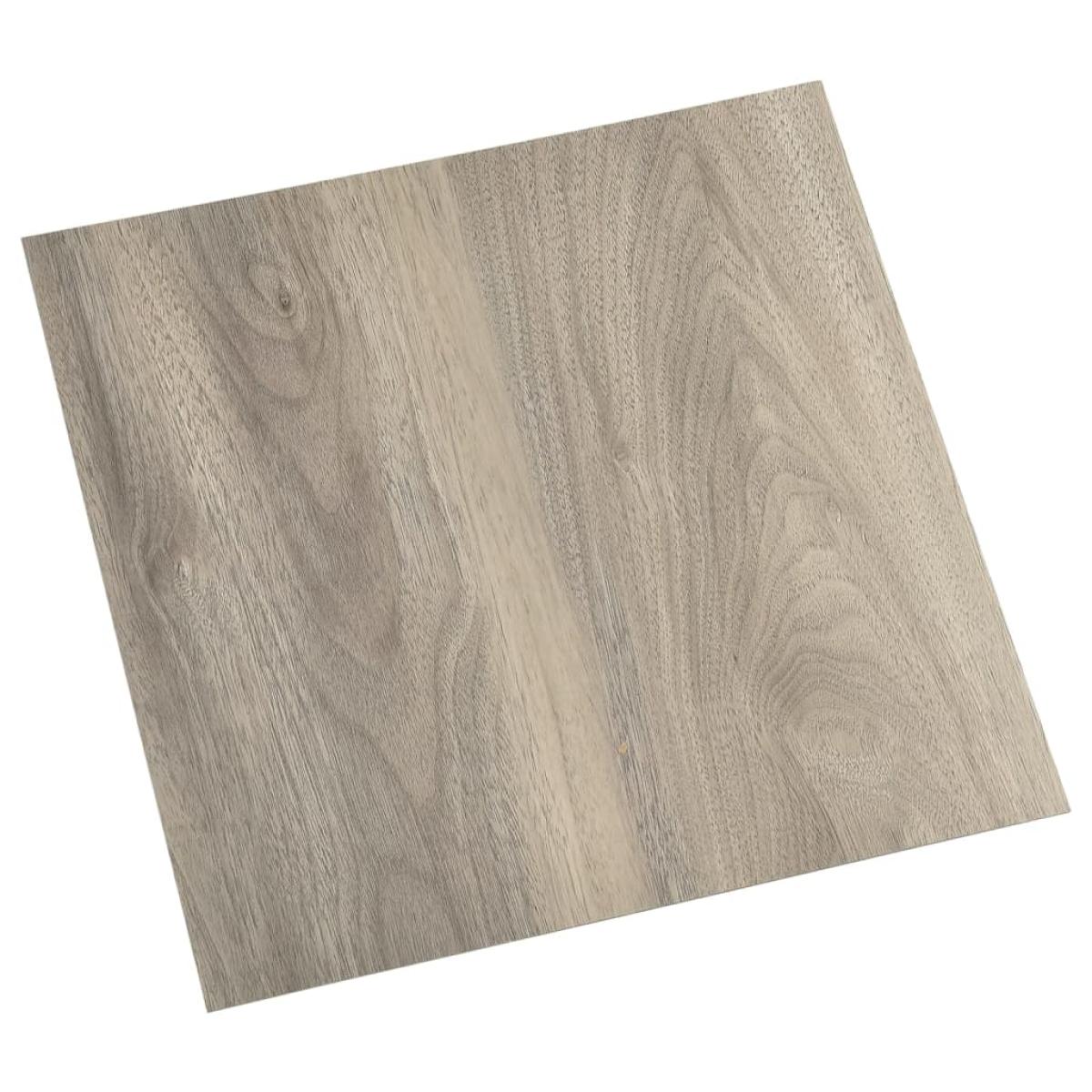 Tarimas autoadhesivas 20 unidades PVC 1,86 m² gris taupe