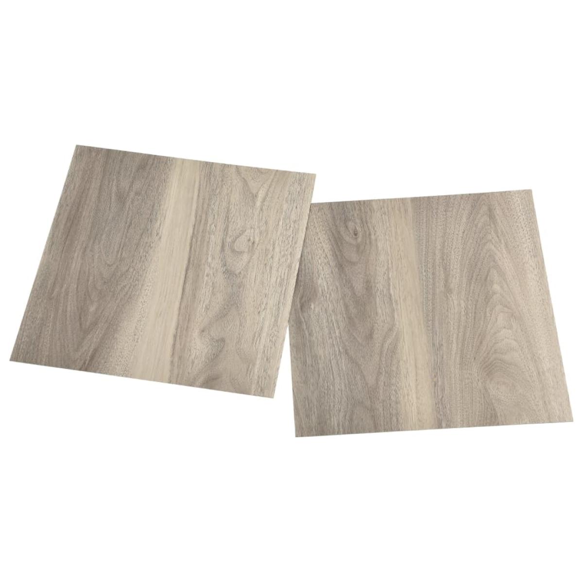 Tarimas autoadhesivas 20 unidades PVC 1,86 m² gris taupe
