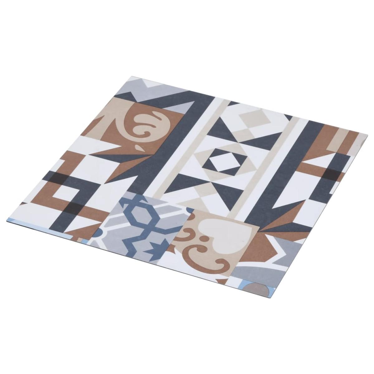 Tarimas autoadhesivas 20 udes PVC 1,86 m² estampado monocolor