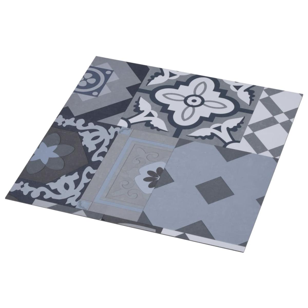 Tarimas autoadhesivas 20 uds PVC 1,86 m² estampado coloreado
