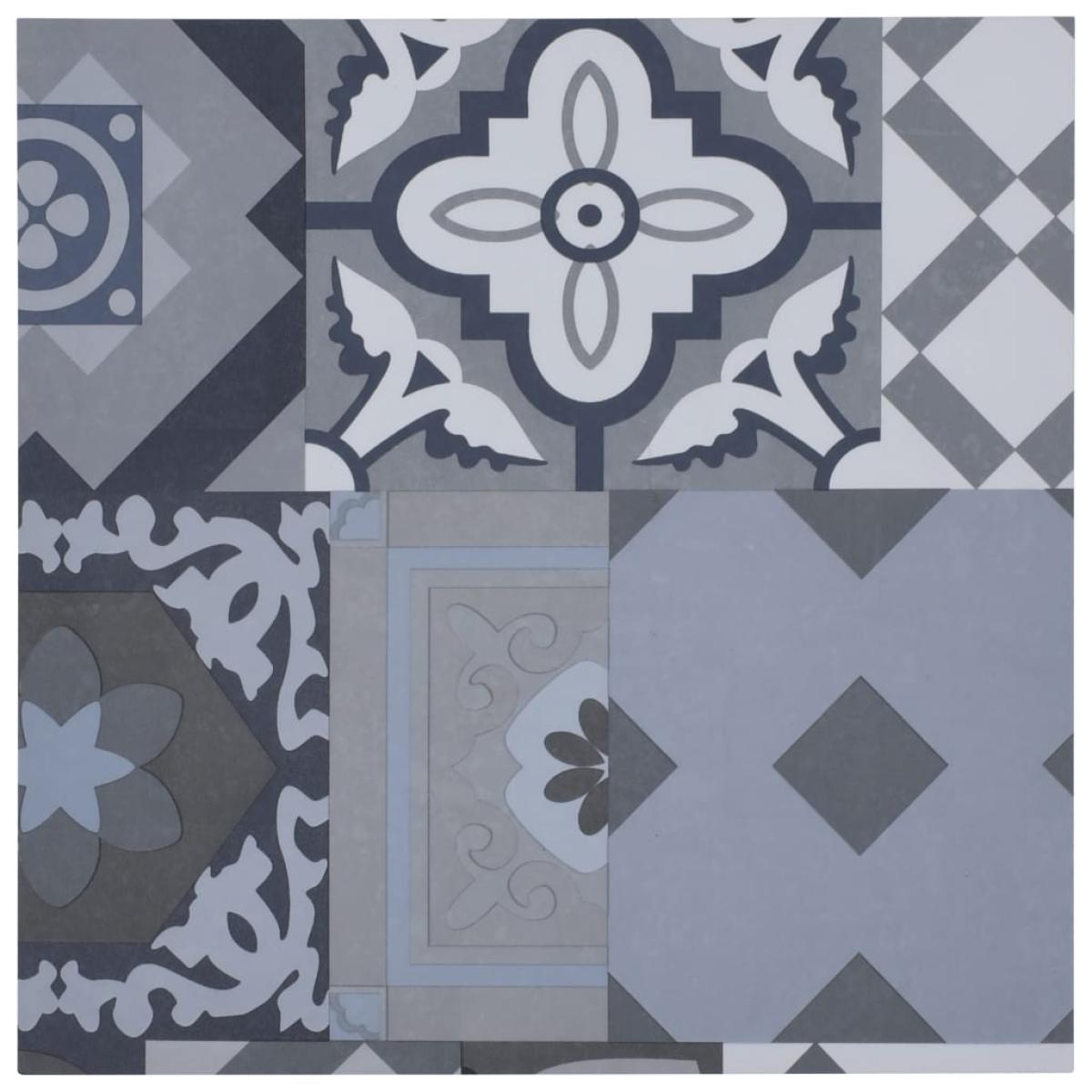 Tarimas autoadhesivas 20 uds PVC 1,86 m² estampado coloreado
