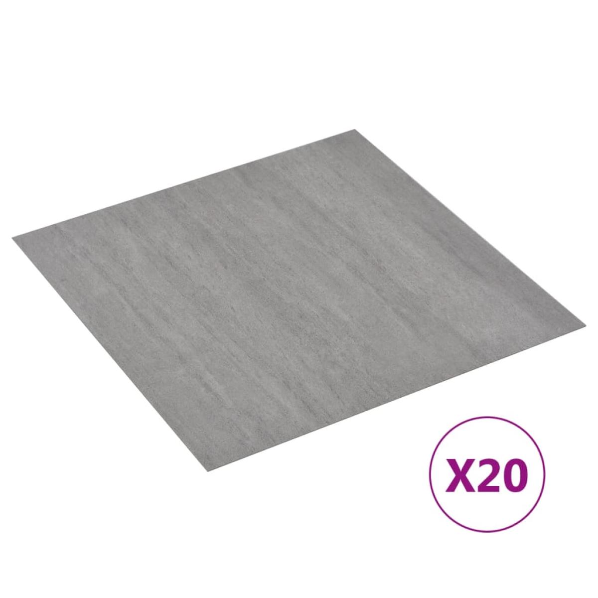 Tarimas autoadhesivas 20 unidades PVC 1,86 m² rayas grises