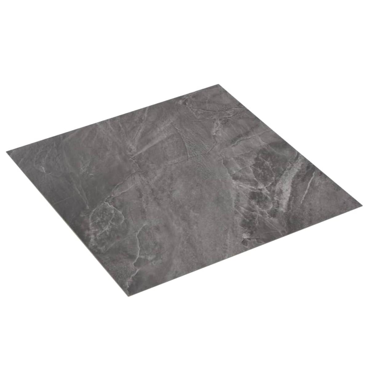 Tarimas autoadhesivas 20 unidades PVC 1,86 m² patrón negro