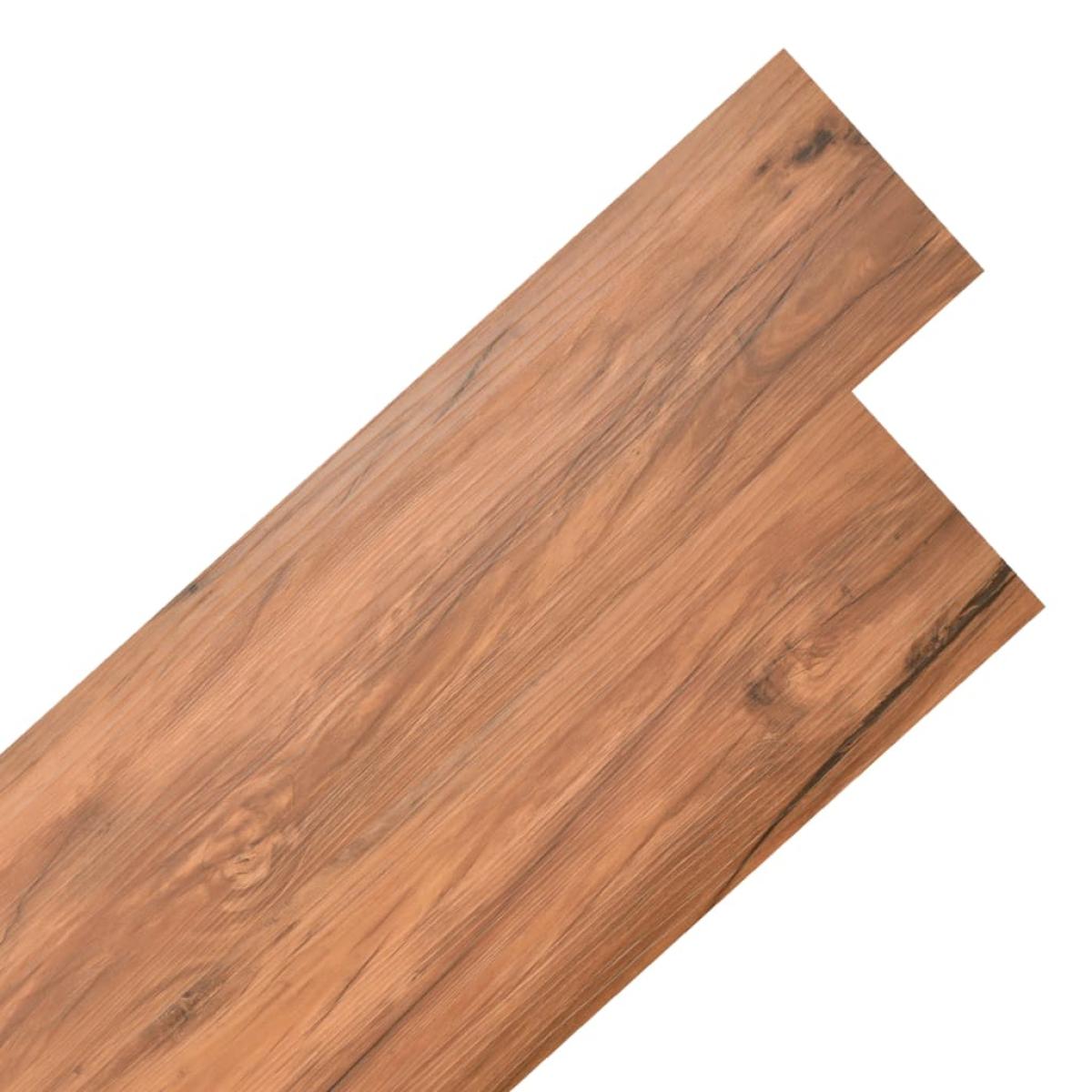Lamas para suelo de PVC autoadhesivas 5,21 m² 2mm olmo natural