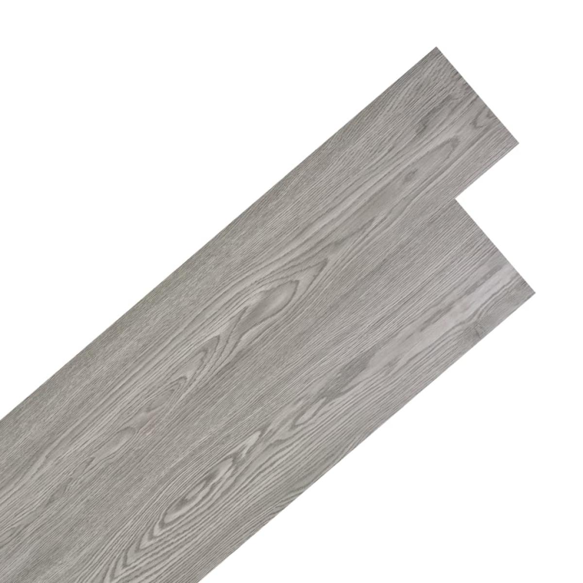 Lamas para suelo PVC autoadhesivas 5,21 m² 2 mm gris oscuro