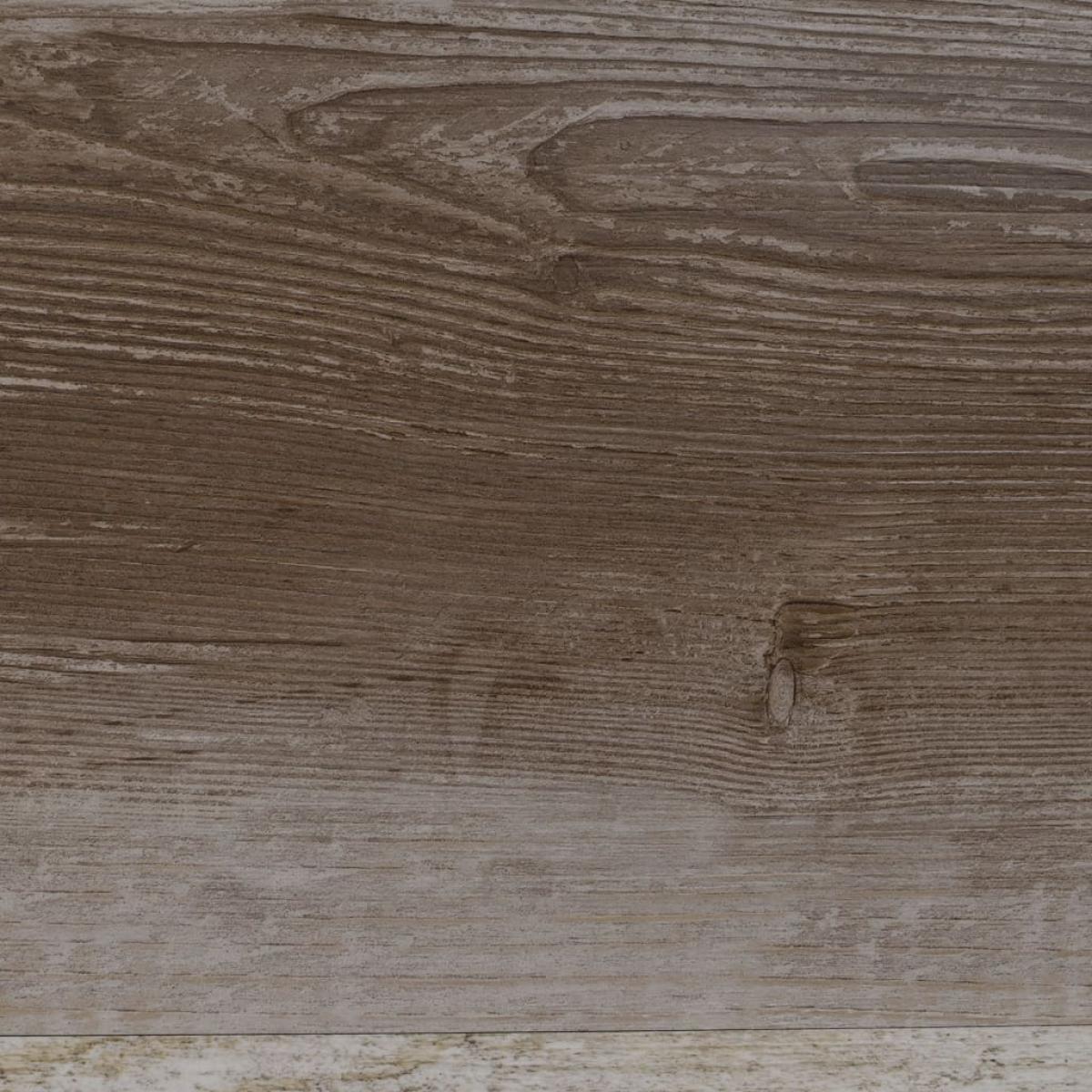 Lamas para suelo PVC autoadhesivas 5,21 m² 2mm madera deslavada