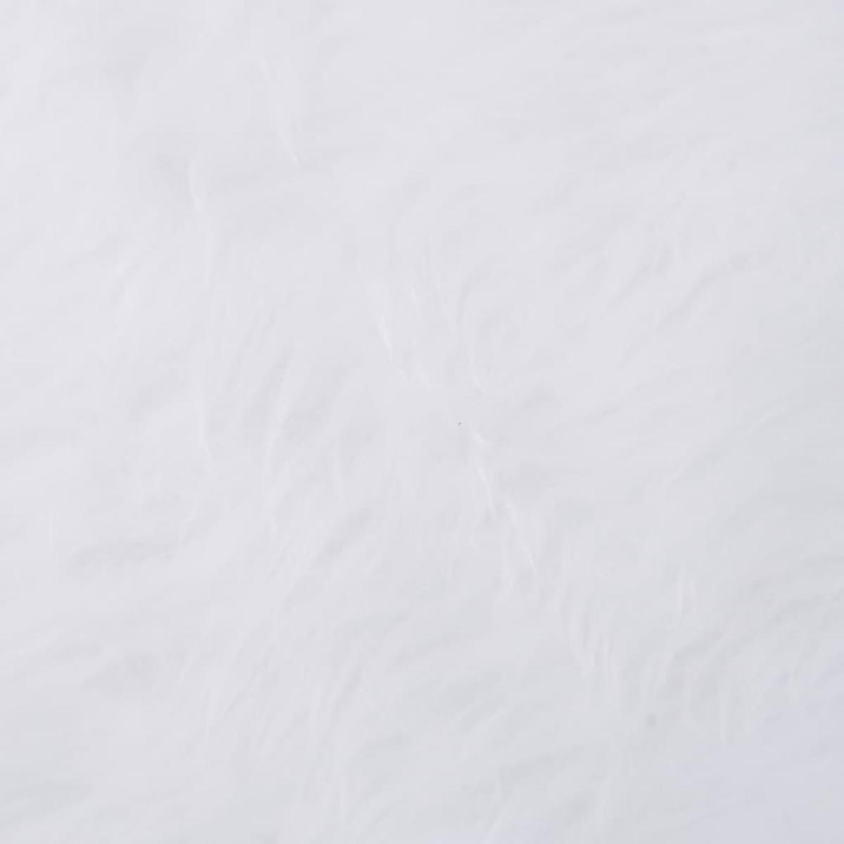 Falda del árbol de Navidad blanca 122 cm cuero sintético