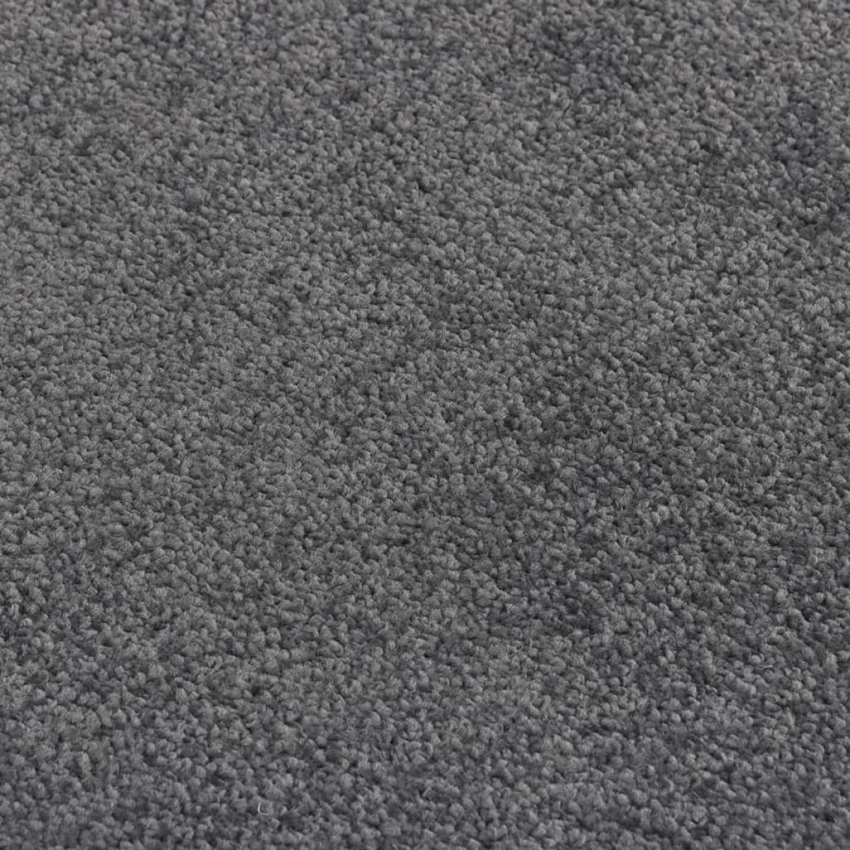 Felpudo de rayas gris antracita 60x80 cm
