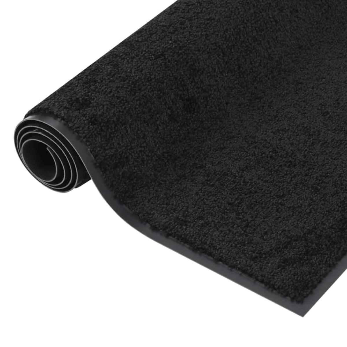 Felpudo negro 80x120 cm