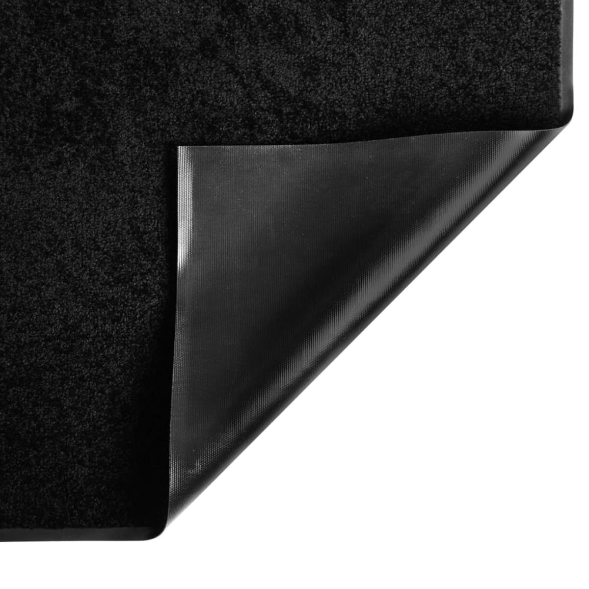 Felpudo negro 80x120 cm