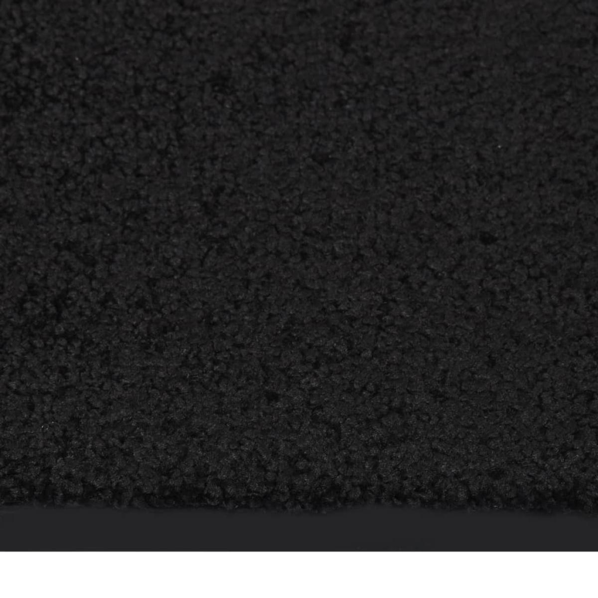 Felpudo negro 80x120 cm