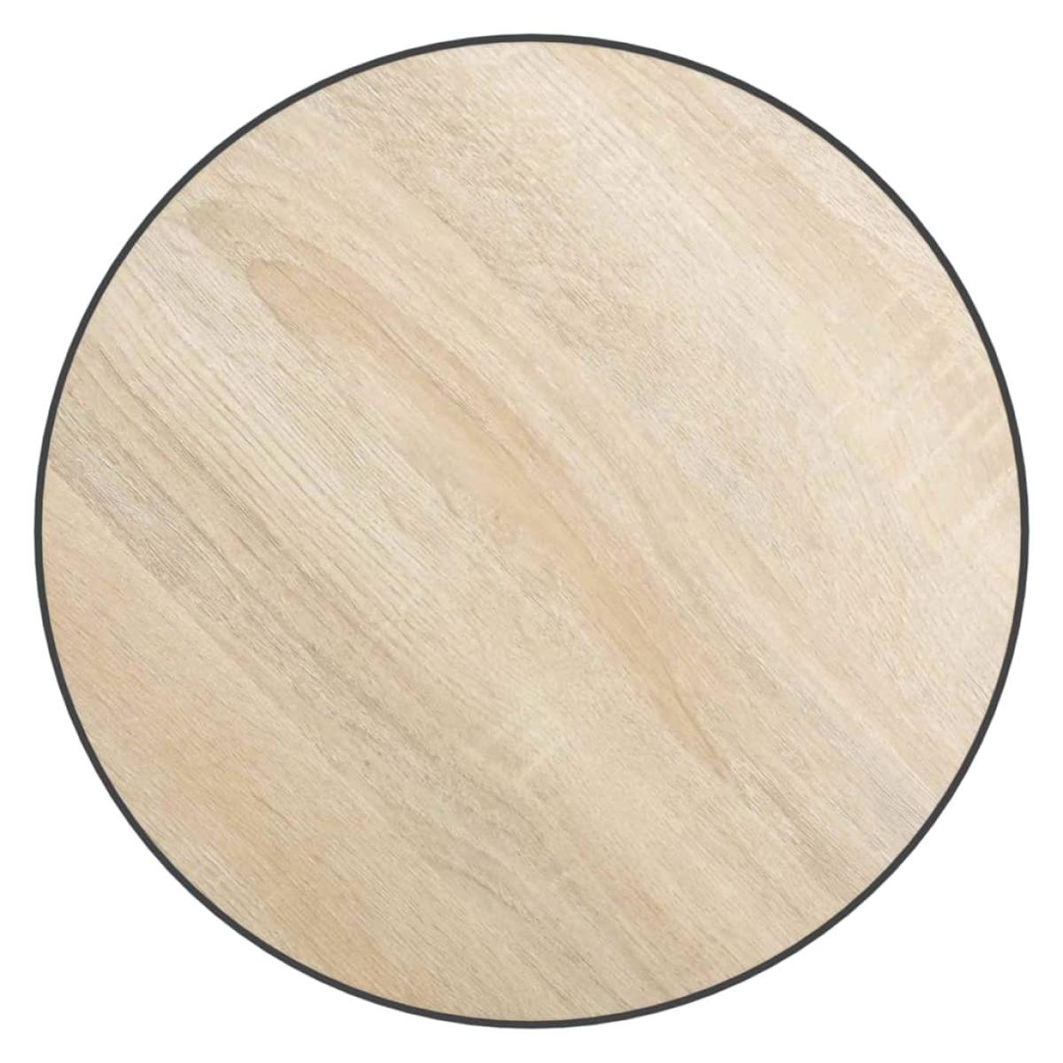 Mesita de centro MDF color roble Sonoma Ø35 cm