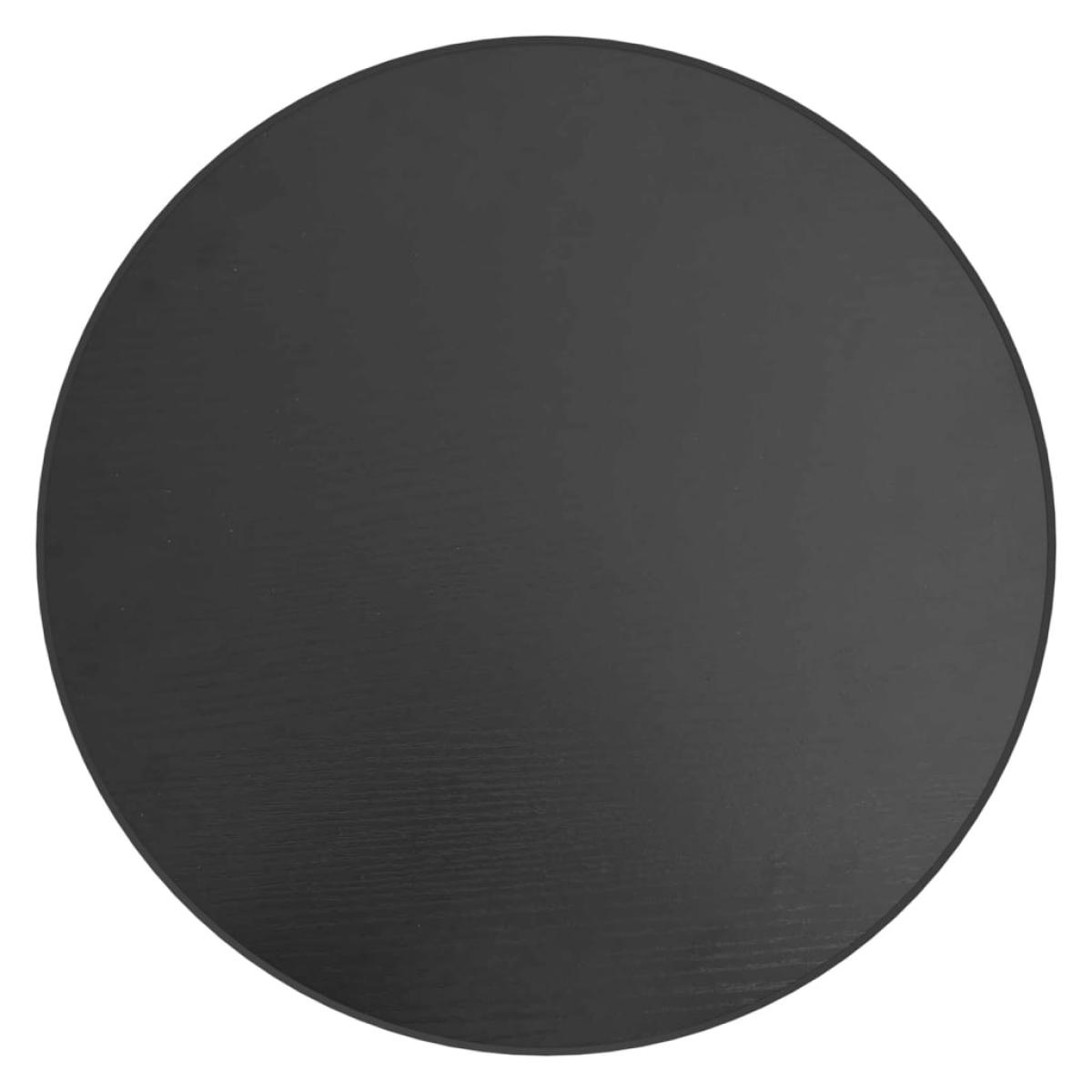 Mesita de centro MDF negra Ø35 cm