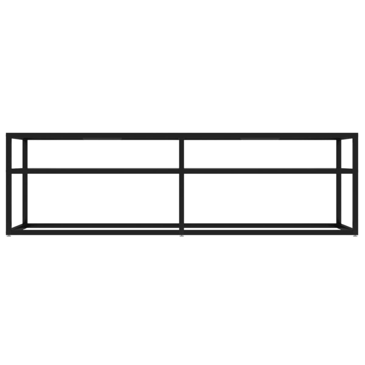 Mueble para TV vidrio templado transparente 140x40x40,5 cm