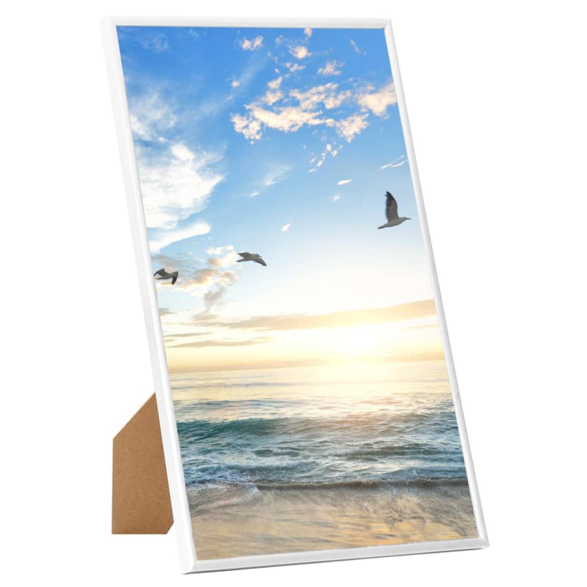 Marcos de foto collage de pared/mesa 5 uds blanco MDF 13x18 cm