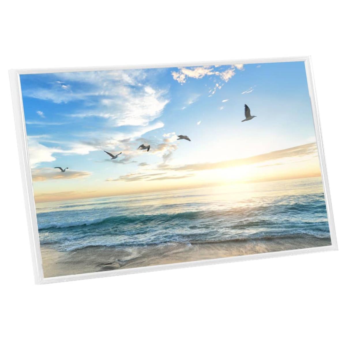 Marcos de foto collage de pared/mesa 5 uds blanco MDF 13x18 cm