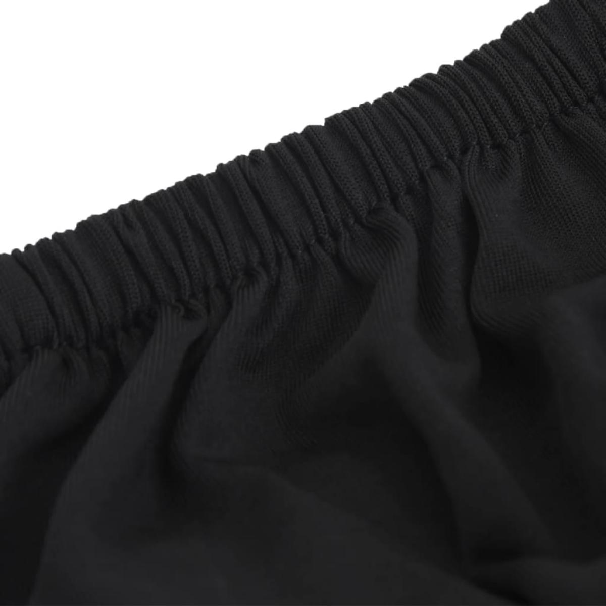 Funda elástica para sillón poliéster jersey negra