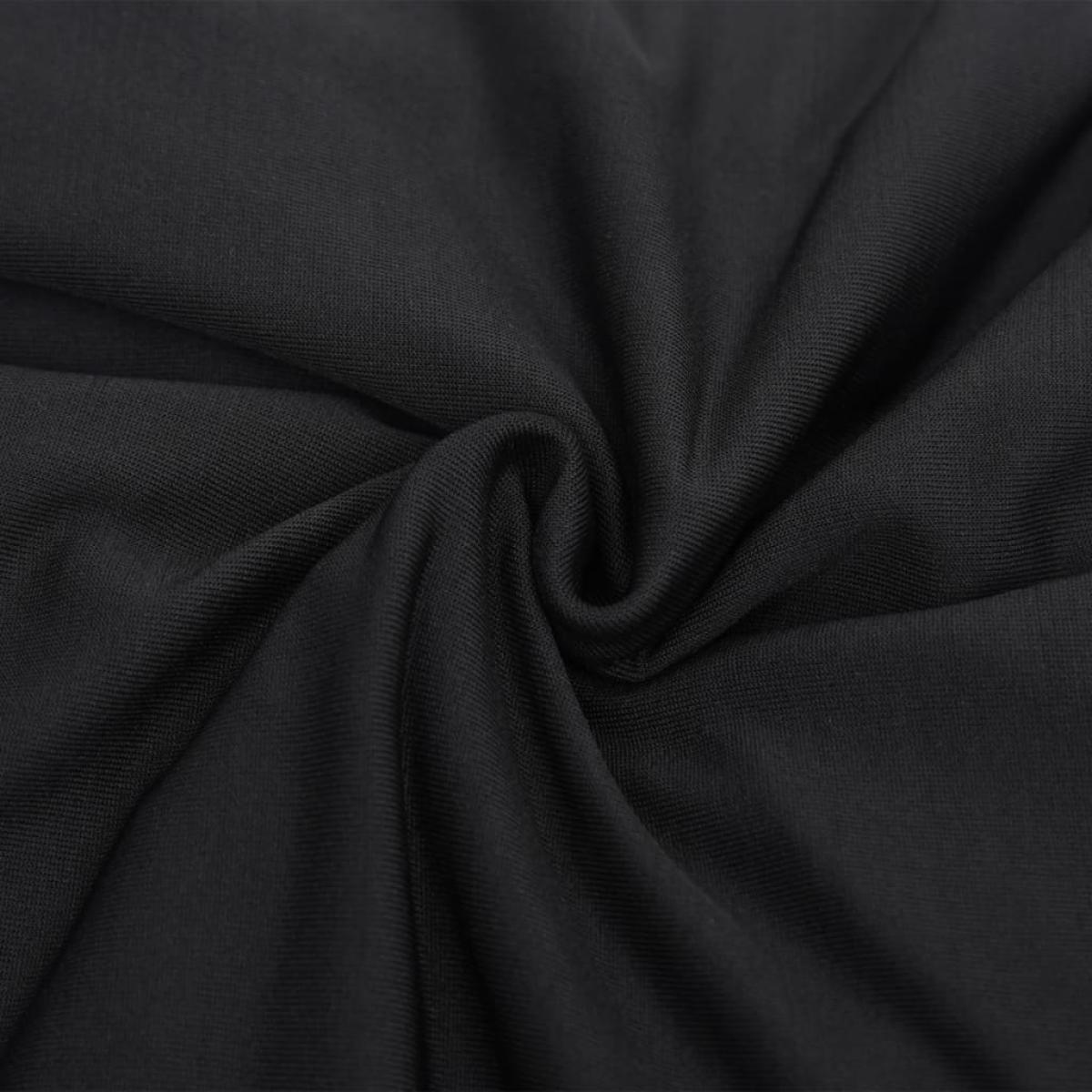 Funda elástica para sillón de 4 plazas poliéster jersey negra