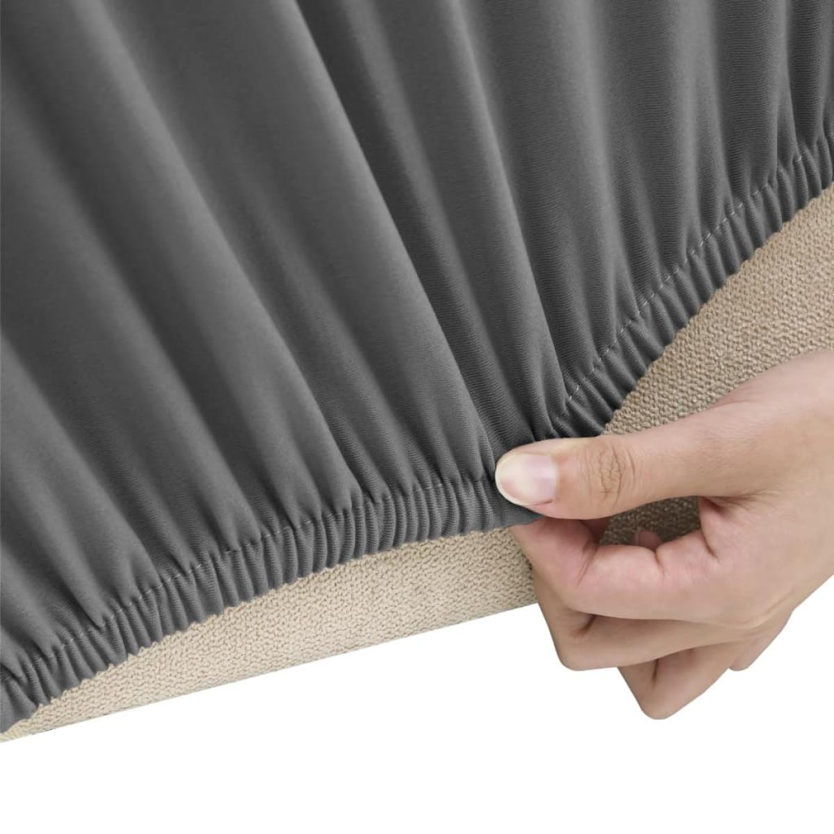 Funda elástica para sillón poliéster jersey antracita