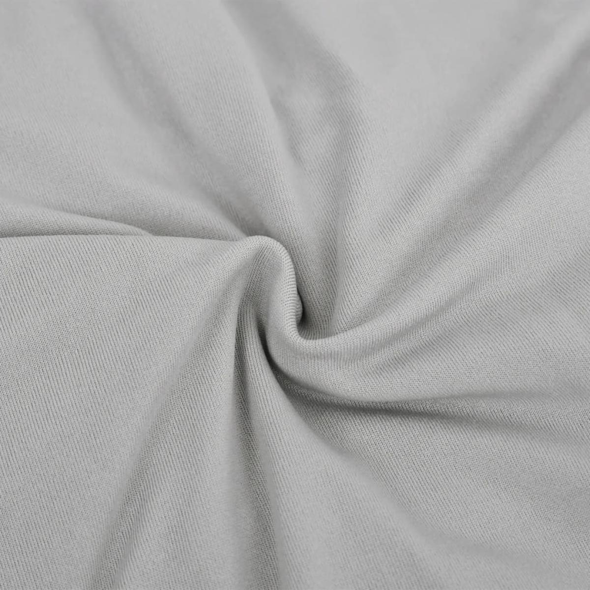Funda elástica para sillón de 3 plazas poliéster jersey gris