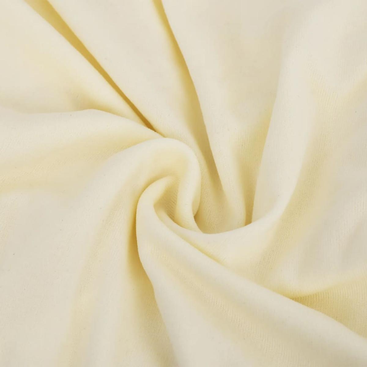 Funda elástica para sillón poliéster jersey crema