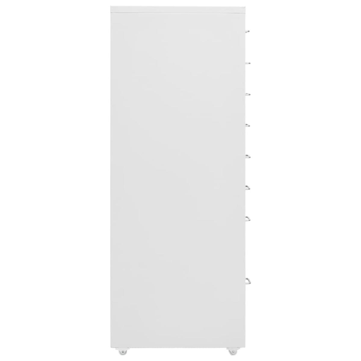 Armario archivador móvil metal gris 28x41x109 cm