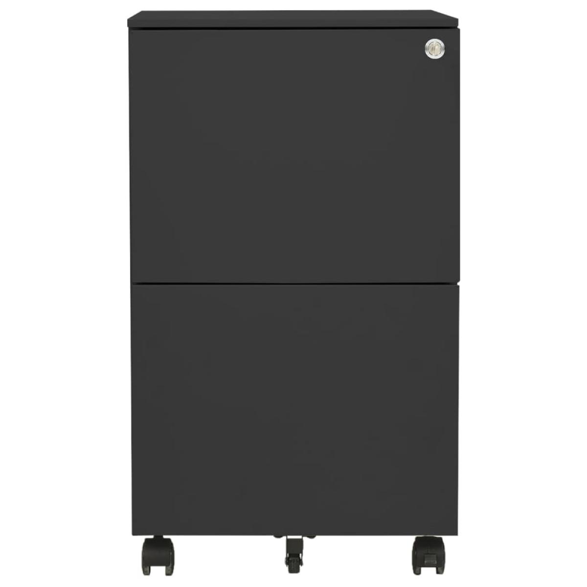 Armario archivador acero gris antracita 39x45x67 cm