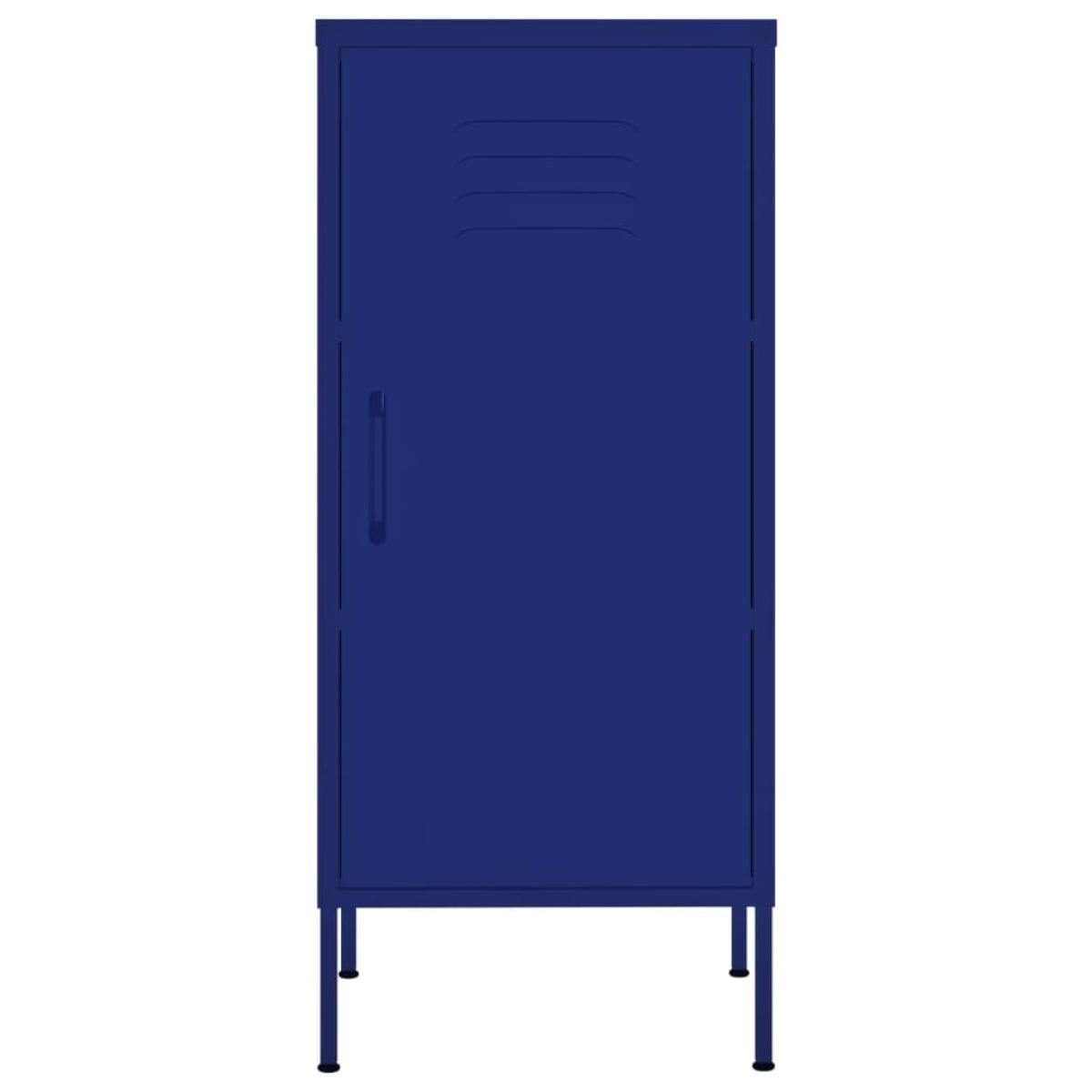 Armario de almacenamiento acero azul marino 42,5x35x101,5 cm