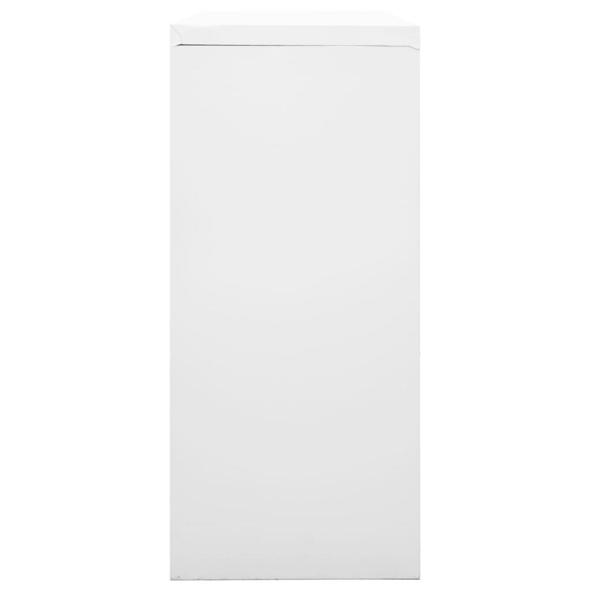 Armario con puerta corredera gris acero 90x40x90 cm