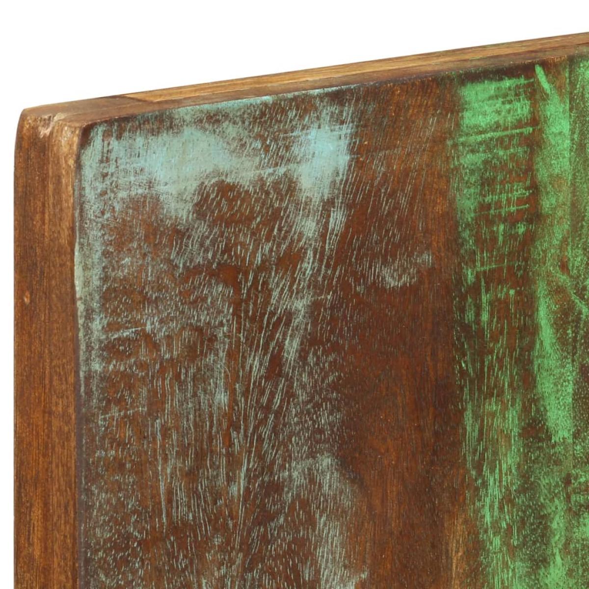 Percheros de pared 2 uds madera maciza reciclada 36x3x110 cm