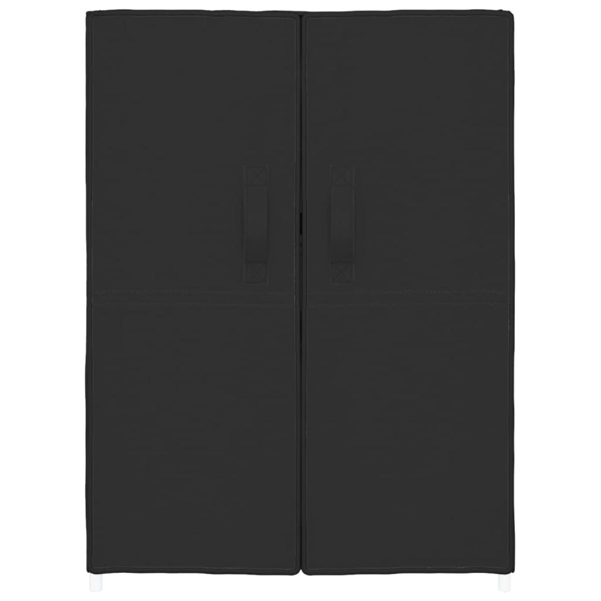 Armario zapatero de tela negro 60x28x90 cm