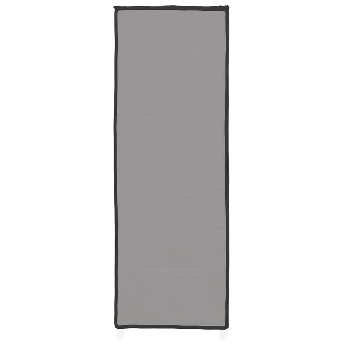 Armario zapatero de tela gris 60x28x90 cm