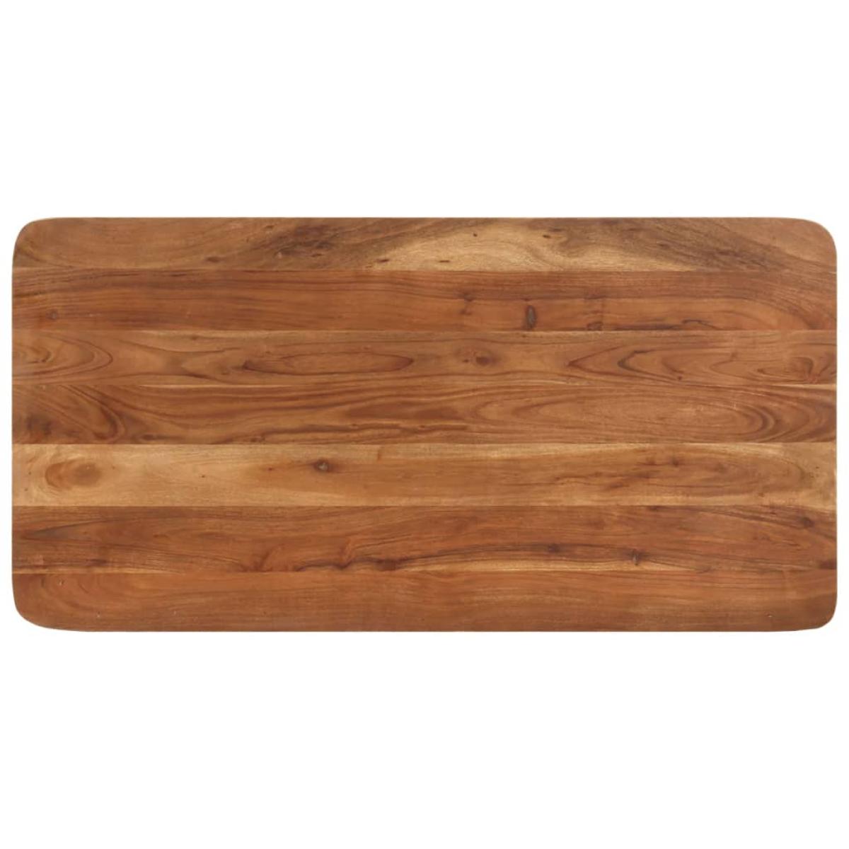 Mesa alta cocina madera acacia acabado miel 110x55x106 cm