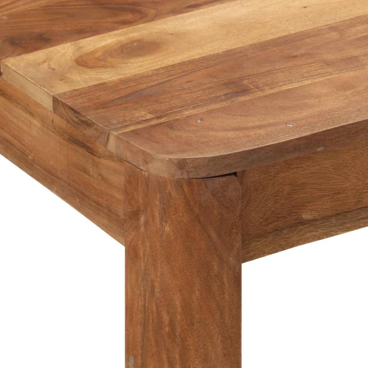 Mesa alta cocina madera acacia acabado miel 110x55x106 cm