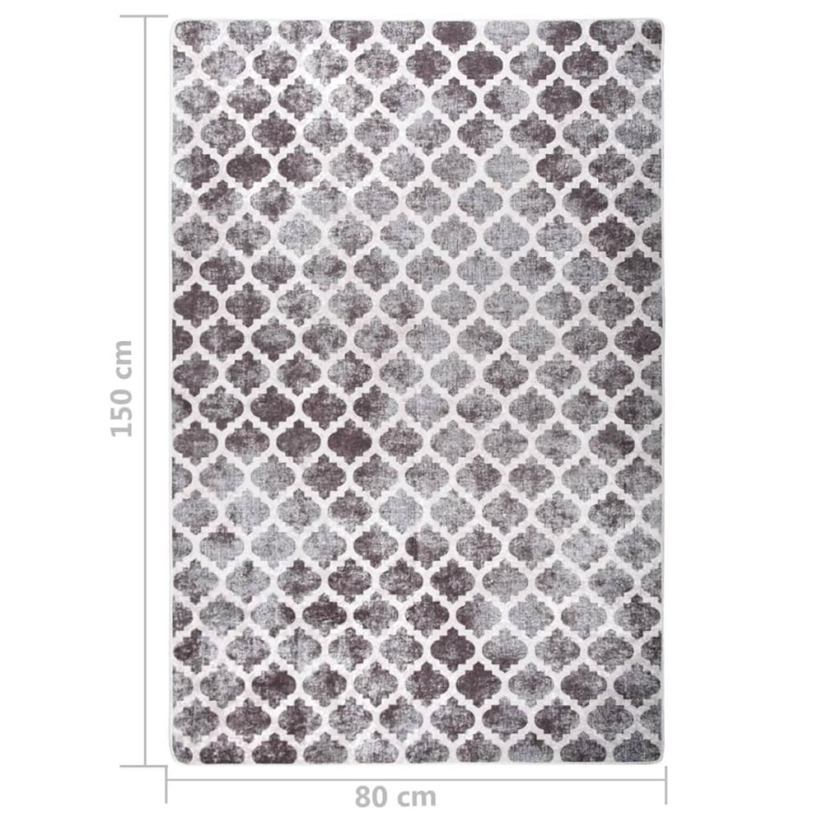 Alfombra lavable patchwork antideslizante multicolor 80x150 cm