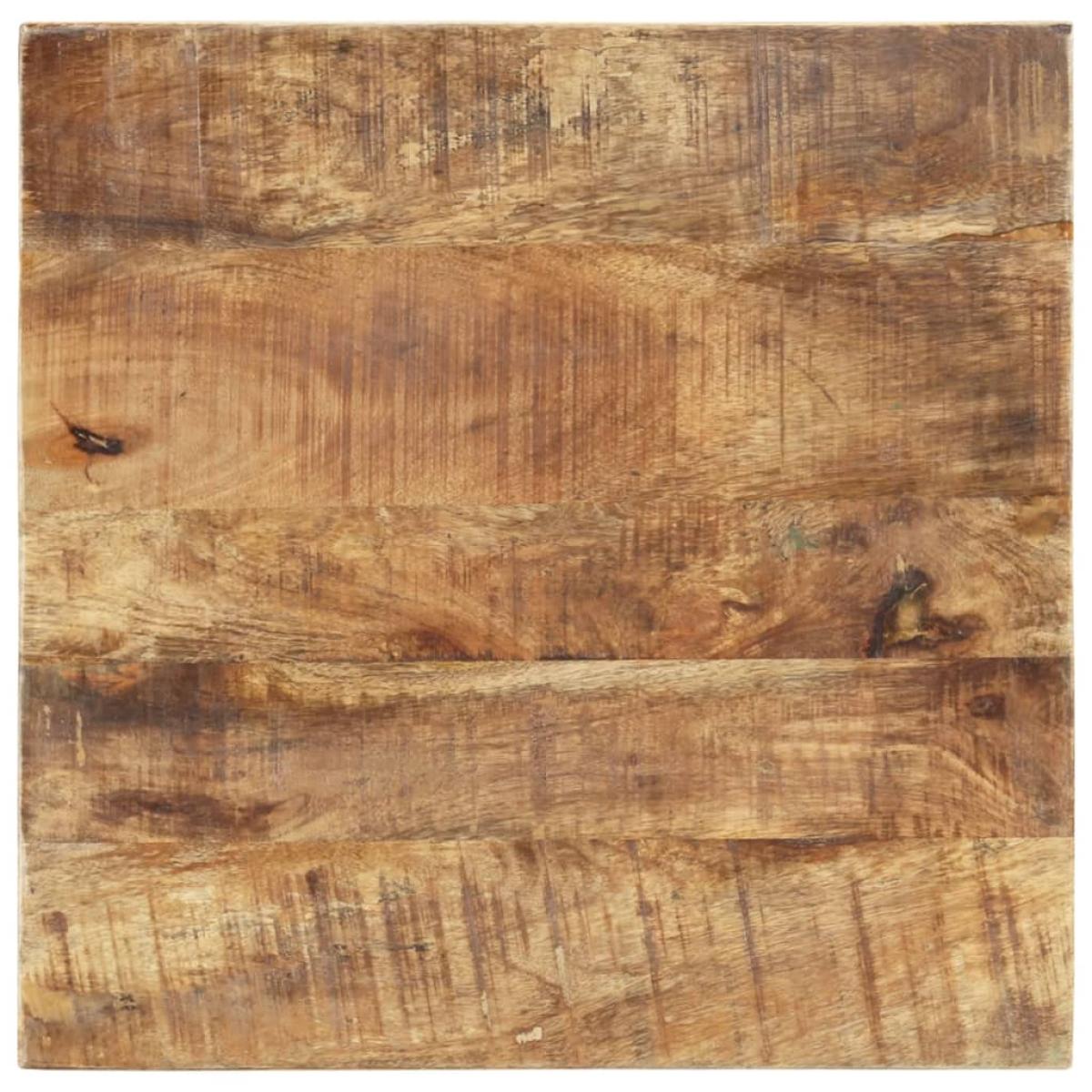 Mesa de centro de madera maciza de mango 45x45x40 cm