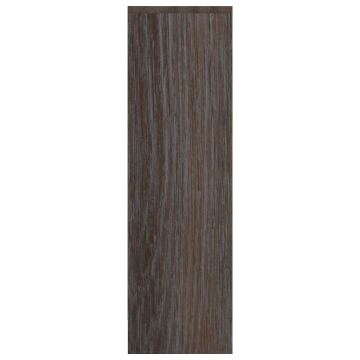 Mueble zapatero 2 puertas aglomerado roble gris 59x24x74 cm
