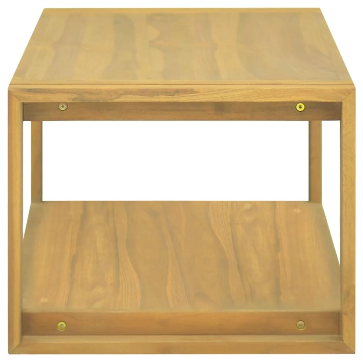 Armario de baño de pared madera maciza de teca 90x45x35 cm
