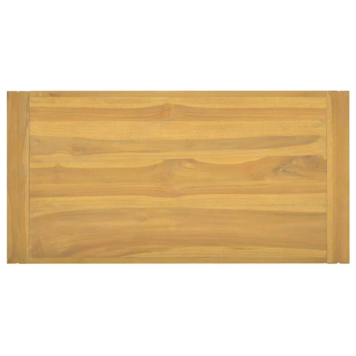 Armario de baño de pared madera maciza de teca 90x45x35 cm