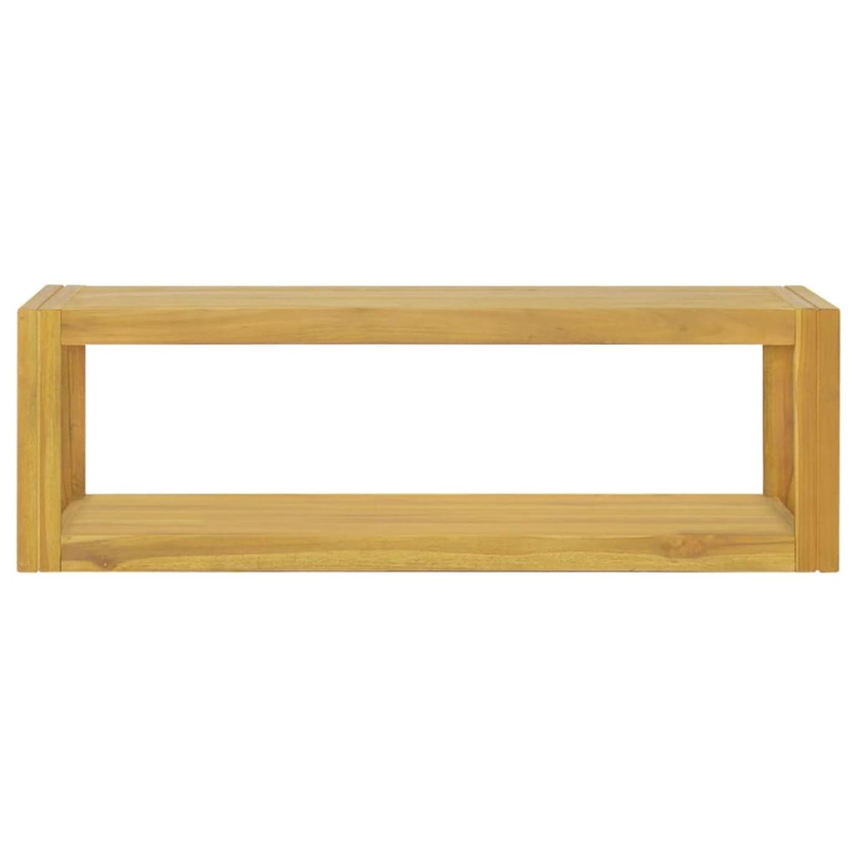 Armario de baño de pared madera maciza de teca 110x45x35 cm